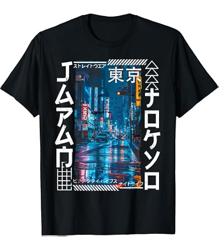 Amazon.com: Tokyo City 80s Synthwave Racing Car Japan Tokyo T